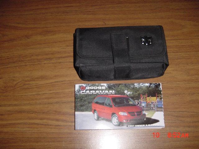 2007 dodge caravan owners manual with case