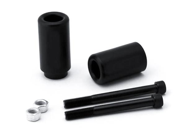 Black frame sliders delrin fairing crash protector for 1996-2003 kawasaki zx-7r