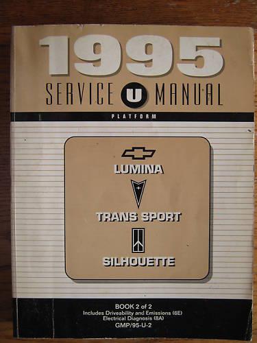 1995 chevrolet lumina trans sport silhouette service manual original very good