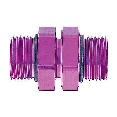 Magnafuel mp-3004 fitting coupler male -8 an o-ring male -8 an o-ring purple ea