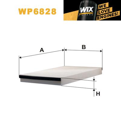 1x wix pollen filter wp6828 - eqv to fram cf8868