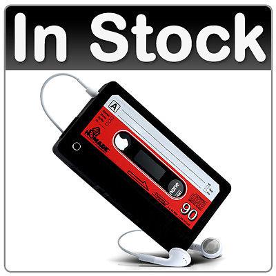 Silicone skin case cover black retro cassette tape for apple iphone 4 4s s