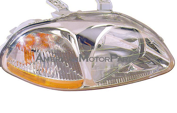 Right passenger side replacement headlight 96-98 honda civic - 33101s01a01