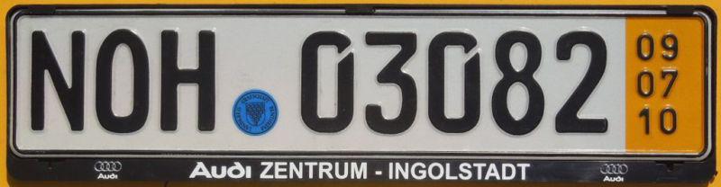German license plate + audi frame + seal q5 q7 r8 a8 tt s3 s4 s5 s6 s8 a4 b6 b8