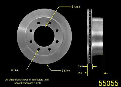 Bendix prt5260 rear brake rotor/disc-disc brake rotor