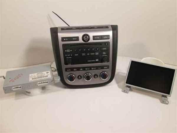 07 murano am fm cd player radio w/screen oem lkq