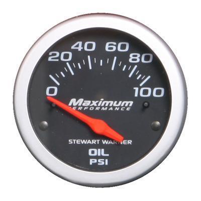 Stewart warner maximum performance electrical oil pressure gauge 2 1/16" dia