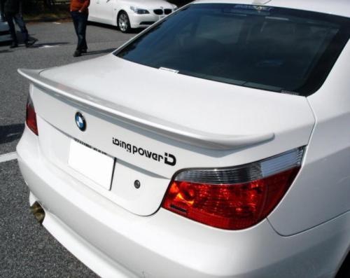 Bmw 04-10 e60 5-series arq large rear wing trunk spoiler - 520i 523i m5