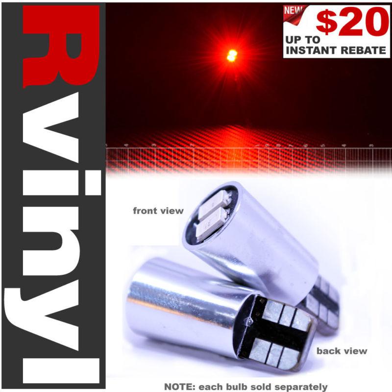 Profocos red (1x) t10 2 5630smd canbus led license plate bulb for hyundai