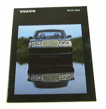 1985 85 volvo brochure dl gl turbo  diesel 2dr 4dr 