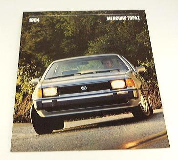 1984 84 mercury topaz brochure gs ls