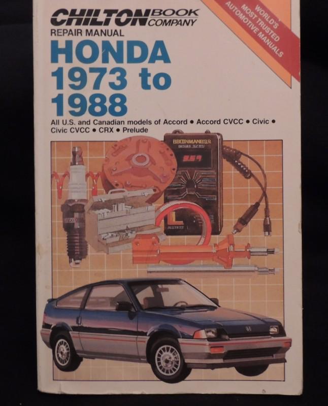  chilton repair manual honda 1973 to 1988