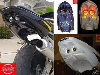 Plastic 00-03 gsxr suzuki undertail with free headlight cover