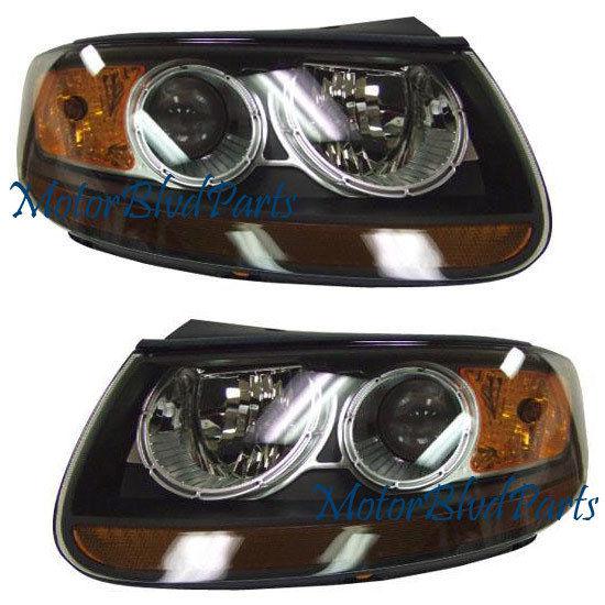 Fit 2007 santafe (to 7-11-07) headlights headlamp l+rh set