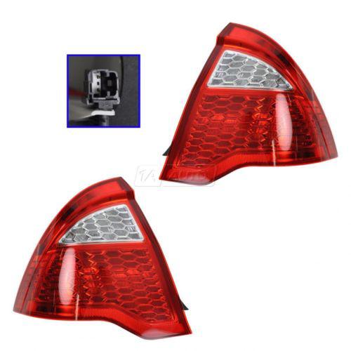 10-12 ford fusion & hybrid brake light taillight taillamp lh & rh pair set of 2