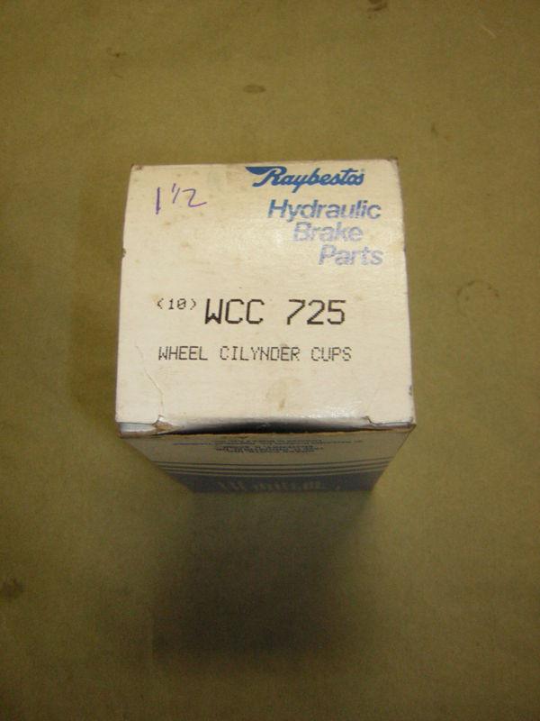 Raybestos wcc725  1 1/2" wheel cylinder cups box of ( 10 ) nos vintage cars new 