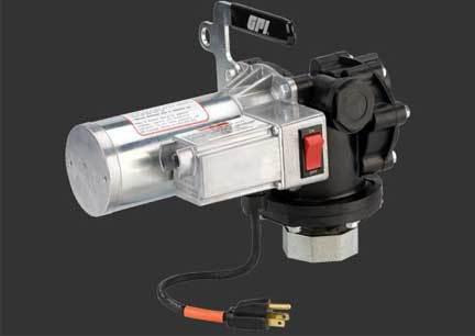 Gpi p-120h-2ur 12-volt dc plastic gear pump for thin fluids - 12 gpm / 45 lpm