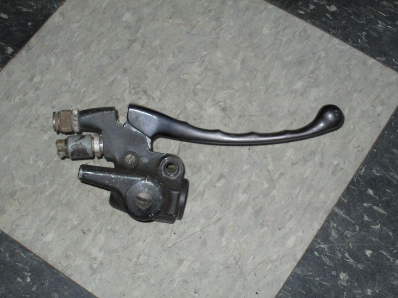 Vintage bmw motorcycle right handlebar brake lever throttle housing