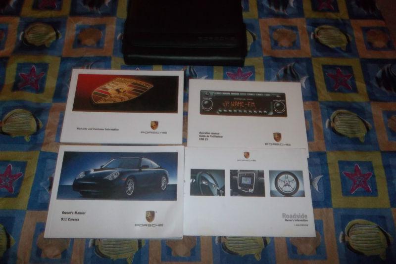 2003 porsche 911 carrera owner's manuals and case