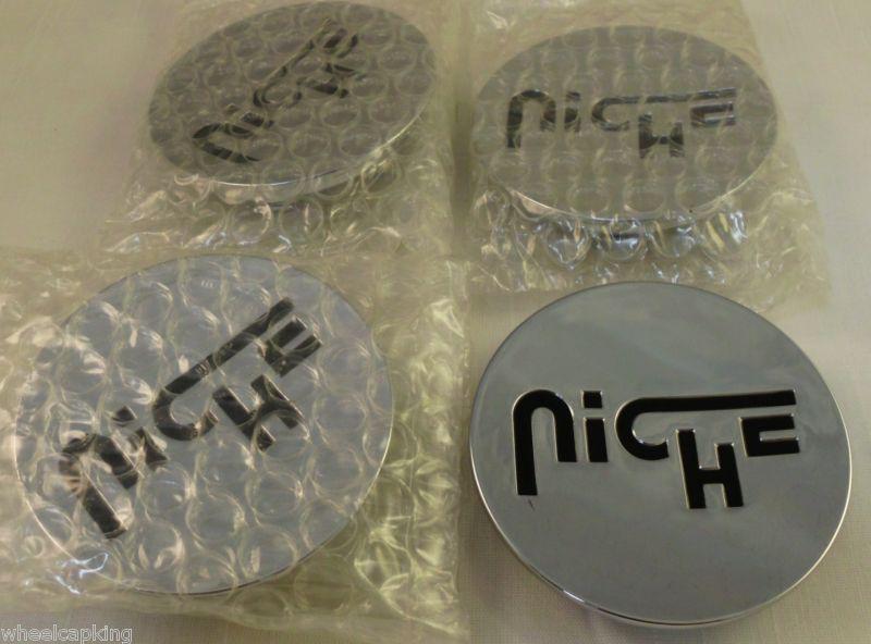 Niche wheels chrome custom wheel center cap caps set of 4 # 1000-82 new!