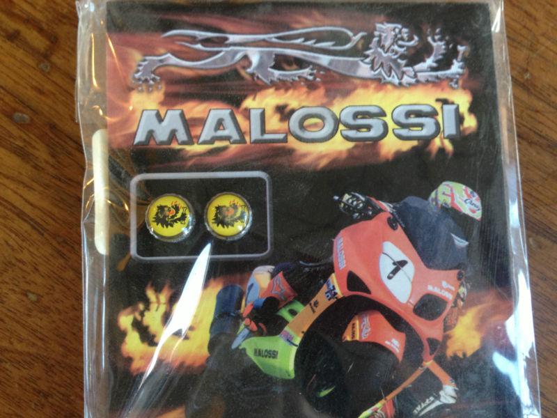 Malossi valve stem caps - scooter, motorcycle, moped