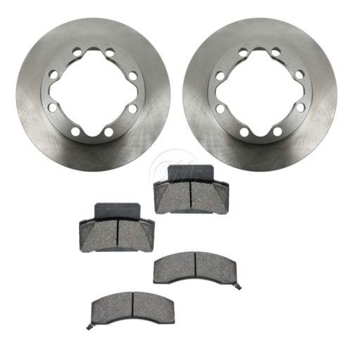 Brake pad & rotor kit metallic front for chevy gmc k3500 dodge ram 1500 2500 new