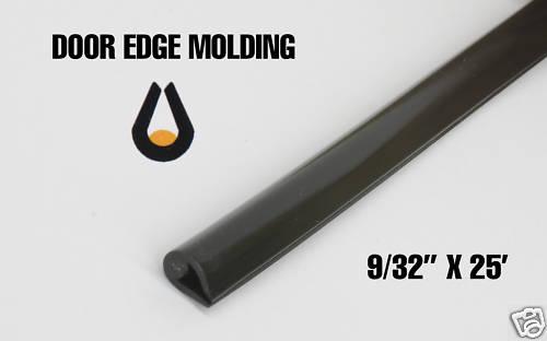 Quarter inch door edge guard molding *  25 foot black min packaging