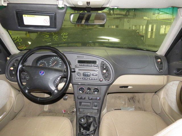 2001 saab 9-3 sunvisor lh driver tan lighted/mirror 2649323