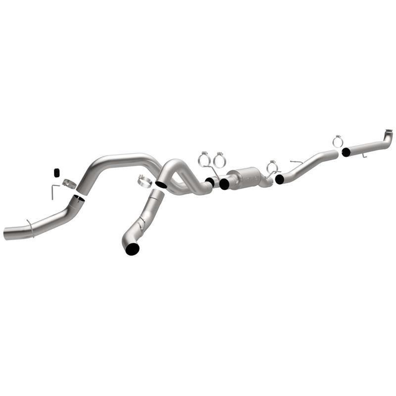 01-07 chevrolet duramax magnaflow 4" dual turbo-back exhaust system 17903 cc/sb