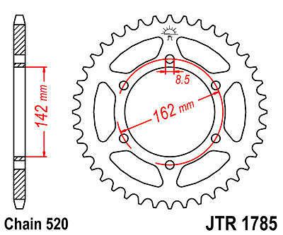 Jt sprocket rear 48t steel fits suzuki pe175 t,x 1980-1981