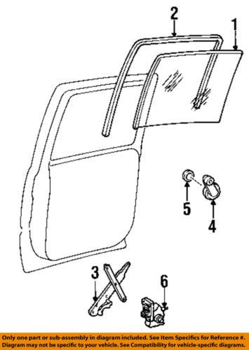 Gm oem 19260051 window regulator