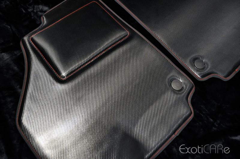 Ferrari 458 italia spider carbon fiber floor mats - f355 360 f430 599