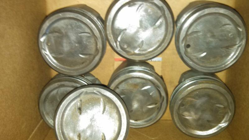 400 small block chevy pistons set of 7 with wrist pins