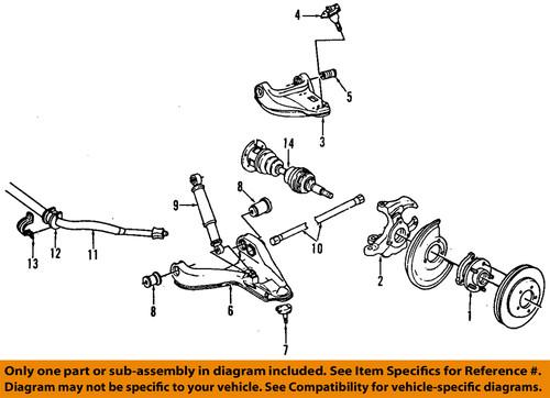 Gm oem 12413045 front wheel bearing & hub/axle bearing & hub