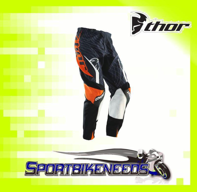 Thor 2012 youth phase spiral orange pant mx size 18