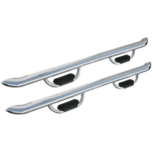 20-1950 westin genx oval stainless tube nerf step bars silverado sierra crew cab