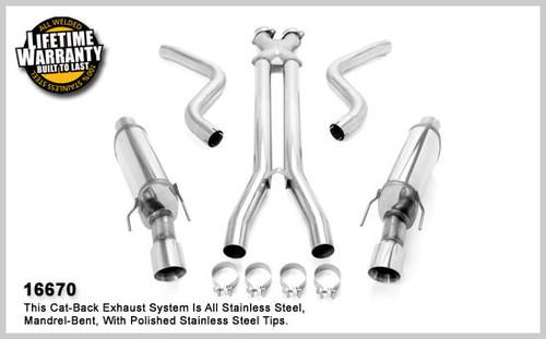 Magnaflow 16670 chevrolet corvette stainless cat-back system performance exhaust