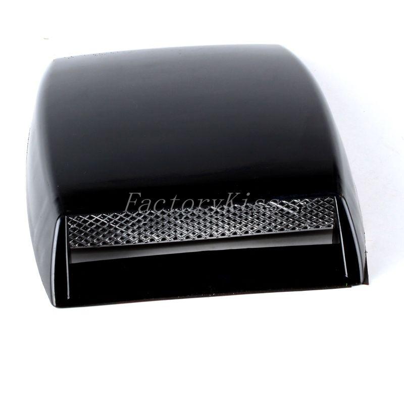 Gau universal car air flow intake bonnet decorative scoop turbo cover black