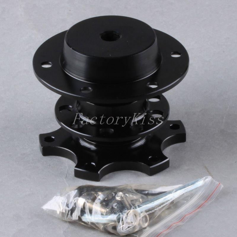 Gau universal steering wheel quick release kit black hub adapter snap off 