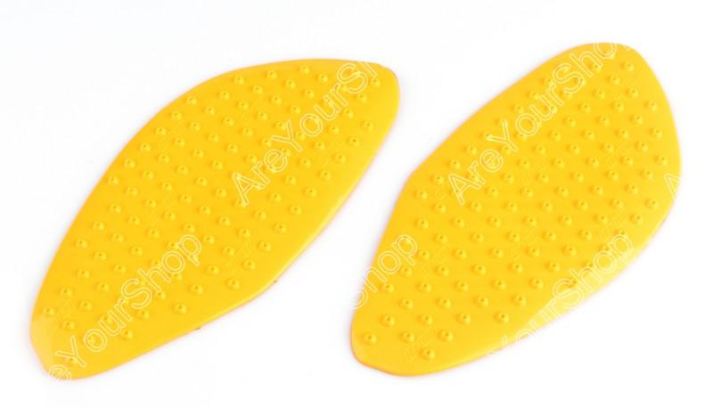 Tank traction pad side gas knee grip protector suzuki gsxr1300 2008-2012 yellow