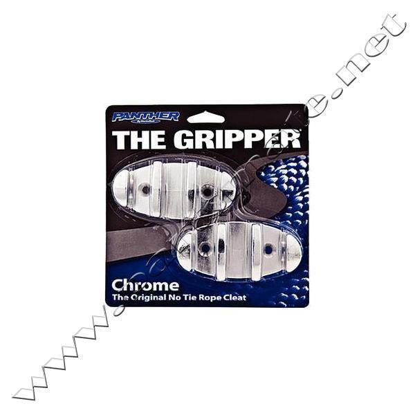 Panther 558200 gripper rope cleat / rope cleat die cast chr. 2/c