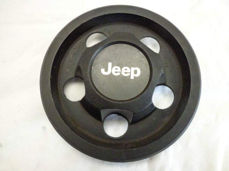 Jeep cherokee wagoneer center cap comanche black hub cap wrangler 5 lug