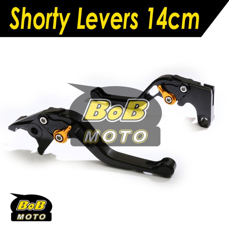 Kawasaki zx10r 04 05 black short clutch brake levers set bsgd