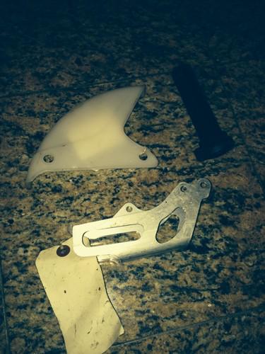 Honda crf 450 throttle tube chain guide and rear disc cover!