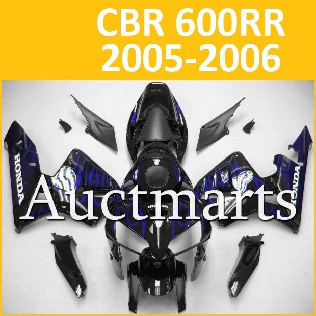 Fit honda 05 06 cbr600rr cbr 600 rr 2005 2006 fairing kit abs plastics b13 b47