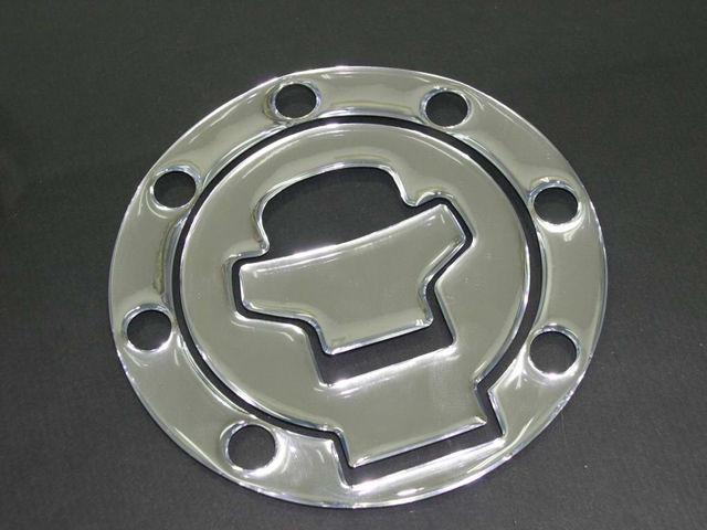 Chrome suzuki gsxr 600 750 1000 fuel gas cap decal 7 holes 