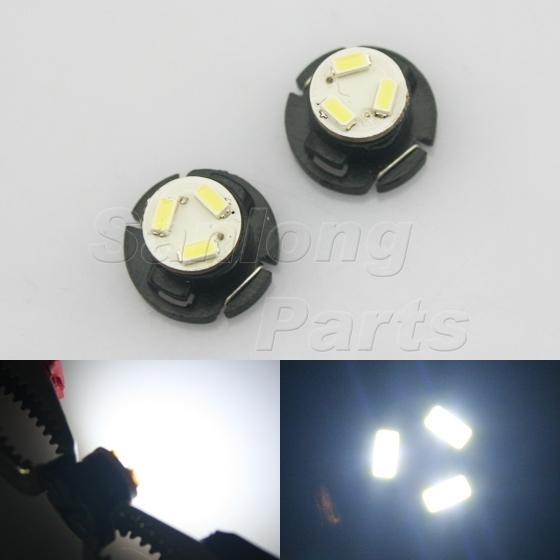 2x white t5 neo wedge instrument dashboard cluster led light bulbs