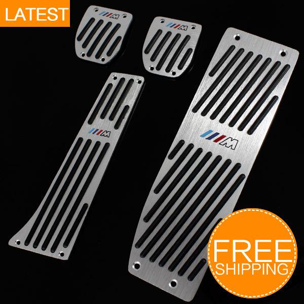 Aluminum fuel brake foot rest mt pedals pads bmw 1 3 series m1 m3 e87 e92 e93