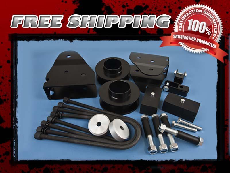 Steel lift kit front 3.5" rear 3" radius arm shock extender 4x4 4wd overloads