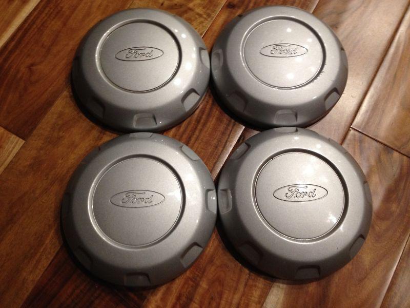 Ford f-150 04 05 06 07 08 oem center hub caps factory genuine set of 4 silver